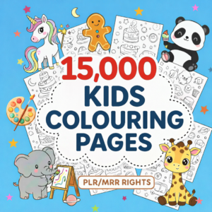 15,000+ Educational Kids Resources | Coloring Book Bundle | PLR & MRR Digital Product